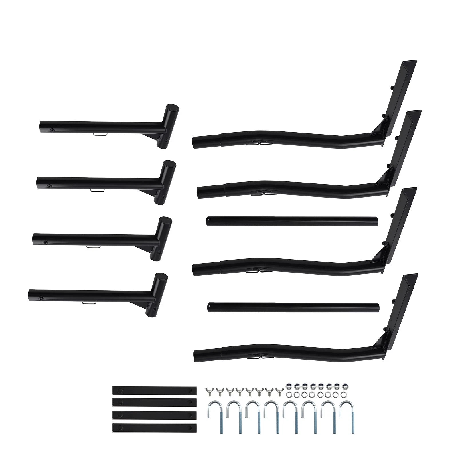 Adjustable Pickup Truck Rack 800lbs for Ford F-Series Chevy Dodge Black