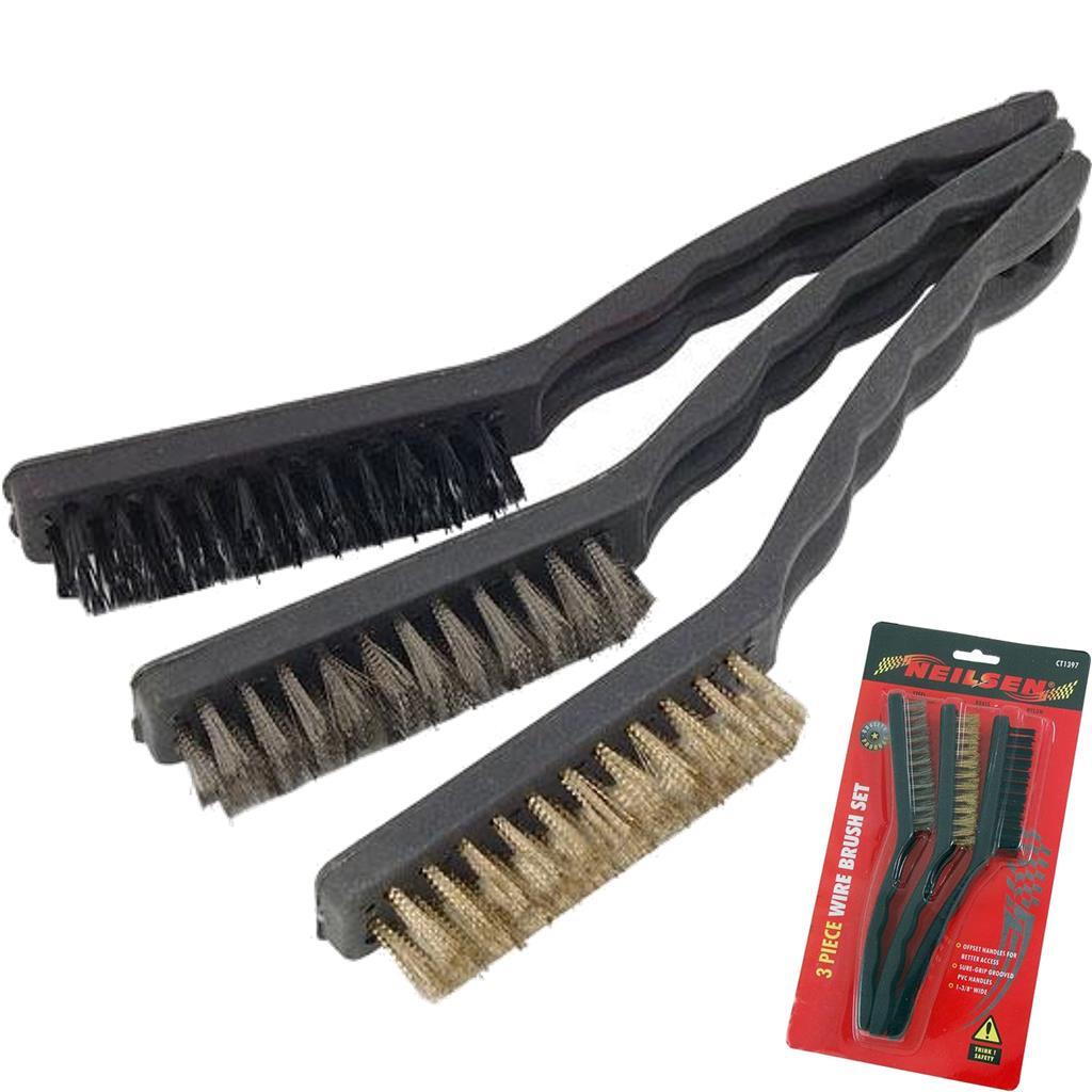 Neilsen 3pc Wire Brush Set