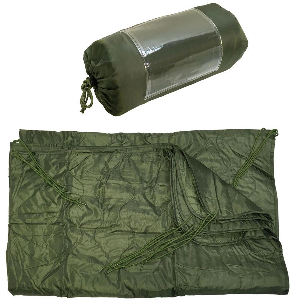 Od Green G.i Style Poncho Outdoor Camping Hiking Liner Sleeping Bag