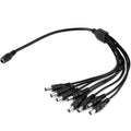 New 5-24v1 Female To 8 Male Power Splitter Cable For Cctv Surveillance