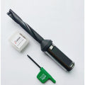 0.5" Diameter Spiral Flute Spade Drill Body,20MM Shank, 5XD, 1PC