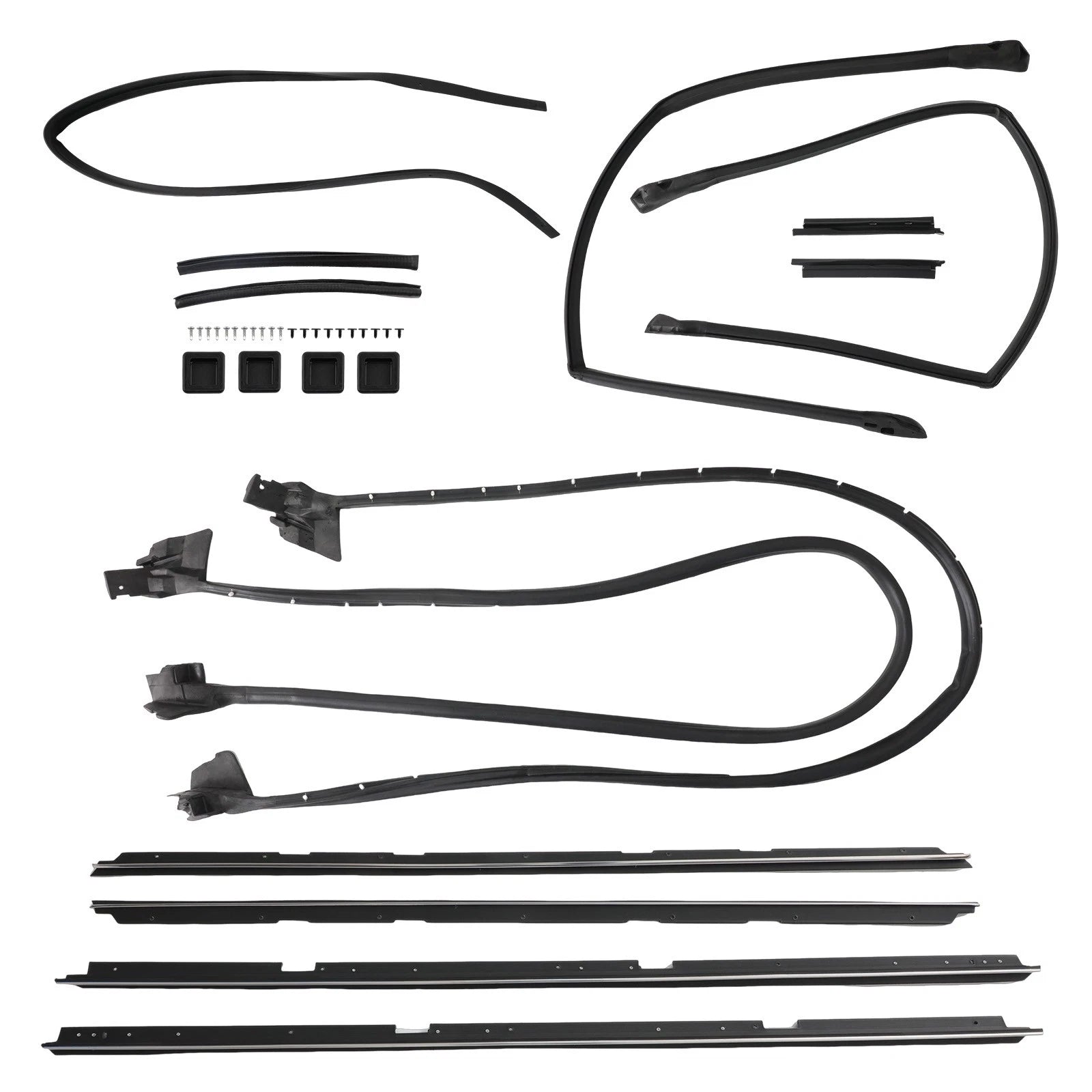 17x Complete Door Tailgate Weatherstrippi<wbr/>ng Seal for Chevrolet El Camino 78  -87