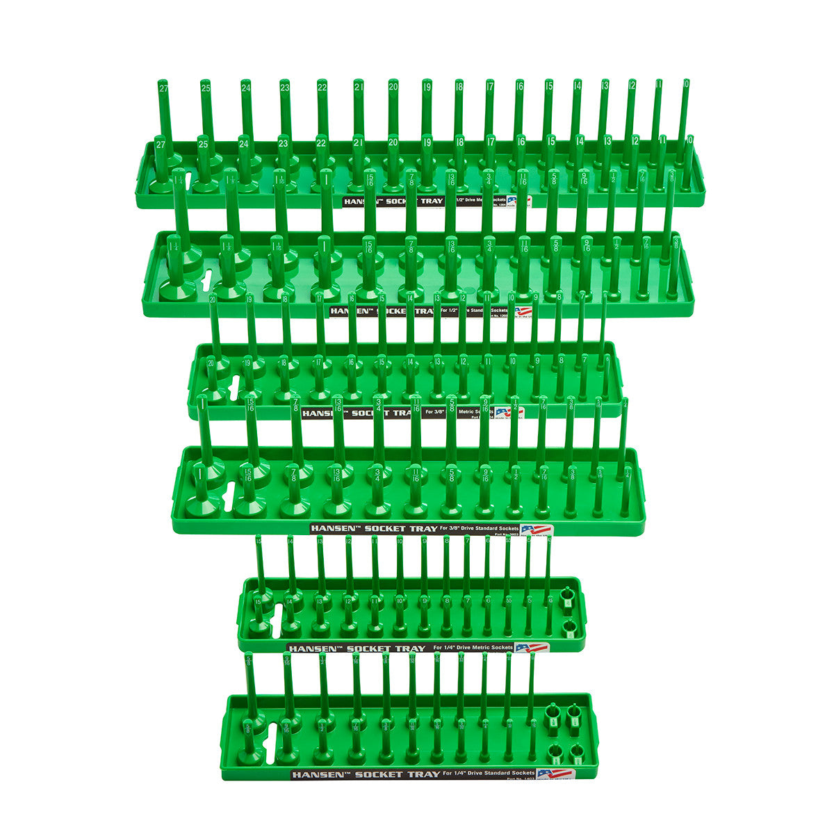 Hansen 6pc Socket Organizer Tray Rack Holder