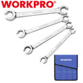 Workpro 4-Piece Flare Nut Wrench Set 10x12mm 13x15mm 14x17mm 19x22mm