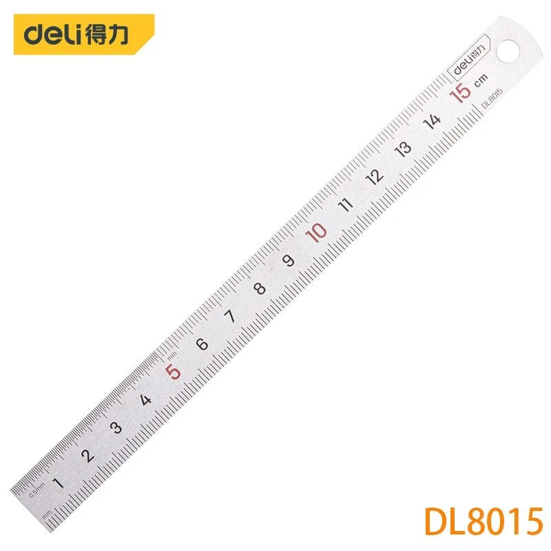 Steel Ruler Specification: 170mmx15mm Stainless Steel Measuring Tools Engraved