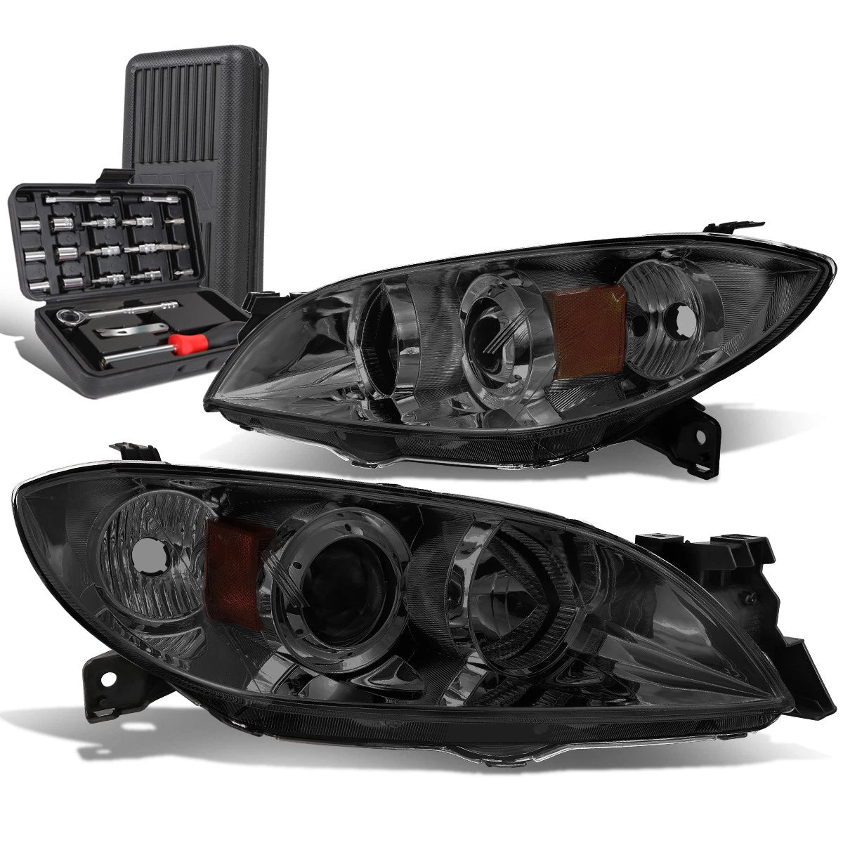For 2004-2009 Mazda 3 Sedan Smoked/amber Signal | Built Supply Co