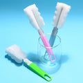 1*sponge Handle Brush Foam For Bottle Cup Glass Kitchen Car Baby