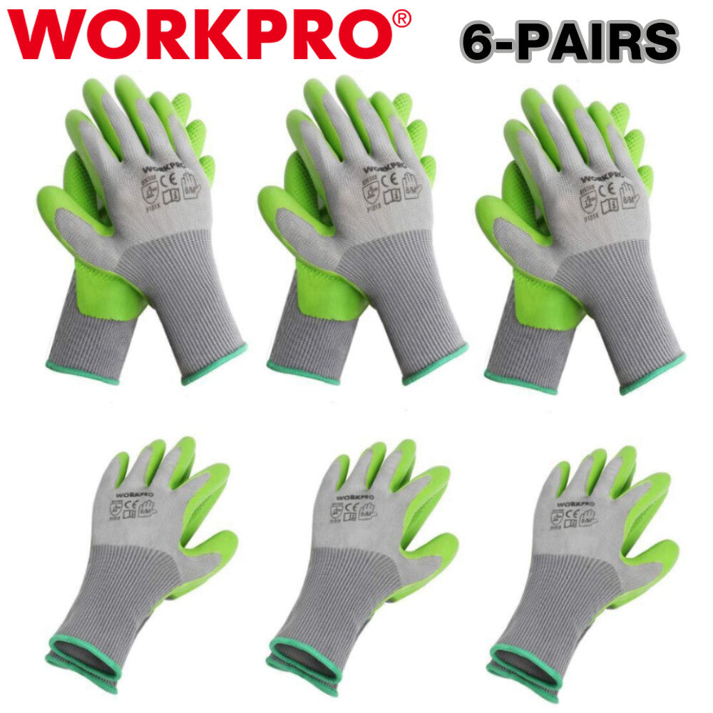 WORKPRO 6-Pairs Garden Gloves by WORKPRO