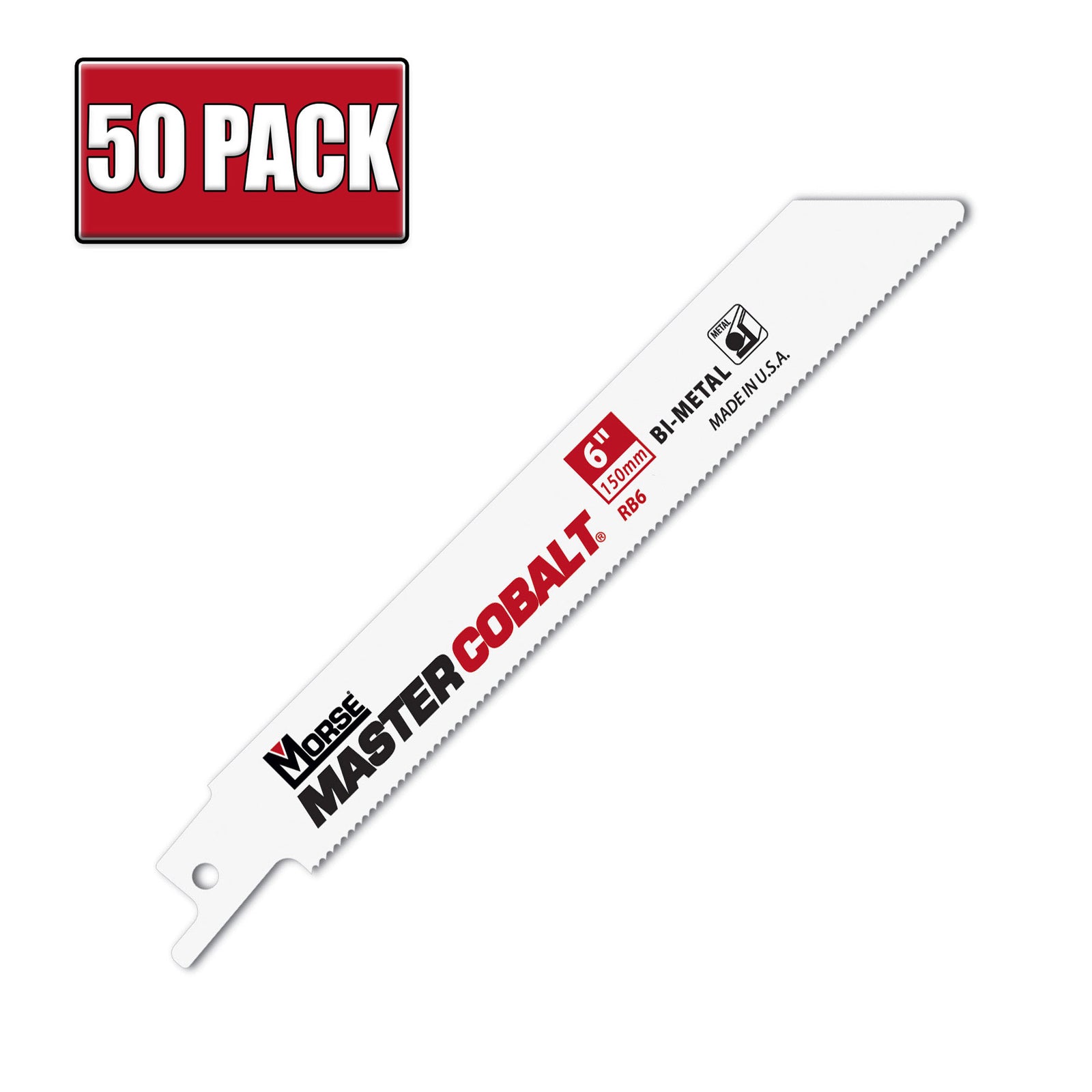 Morse Master Cobalt Bi-Metal Reciprocating Saw Blade 6" 14 TPI by Morse