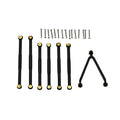 7pack Aluminum Fron Rear Link Rod Set For Axial Scx24 Axi90081 1/24