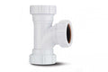 Polypipe 40mm Compression Waste Equal Tee - White