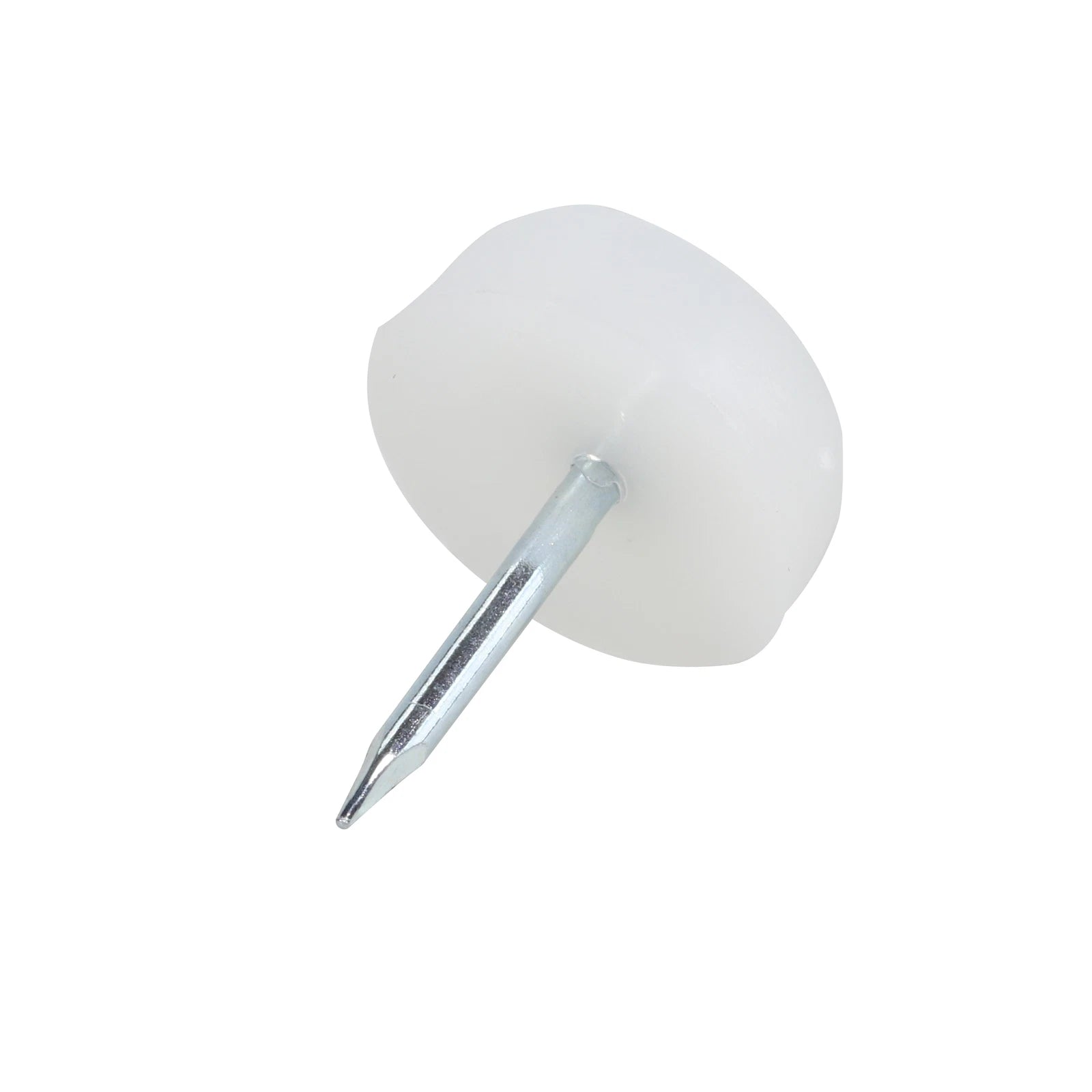 Rok Hardware 3/4" Diameter Nail-on Slider Glide, White
