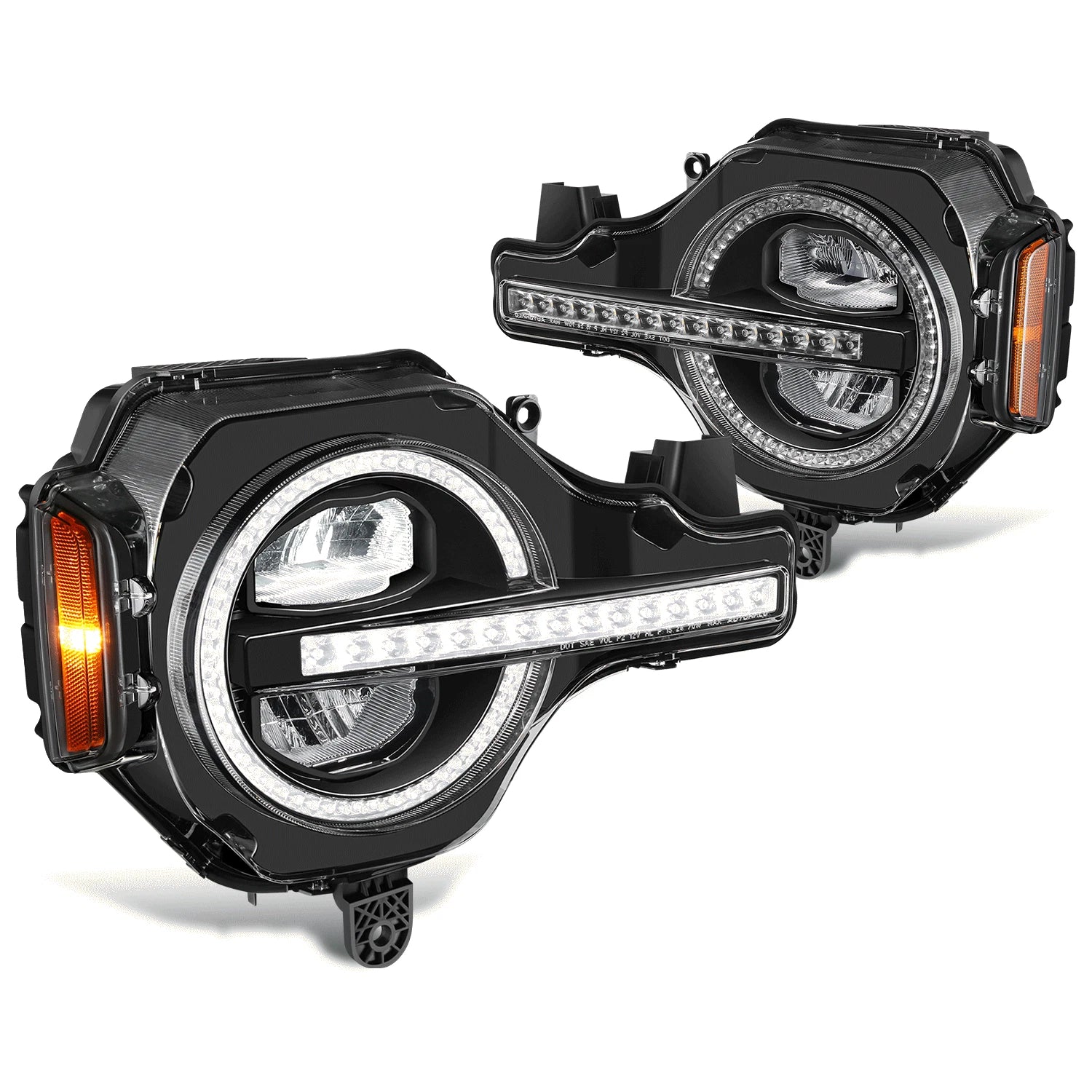 Fit 21-26 Ford Bronco Black Amber Led Switch Back | Built Supply Co