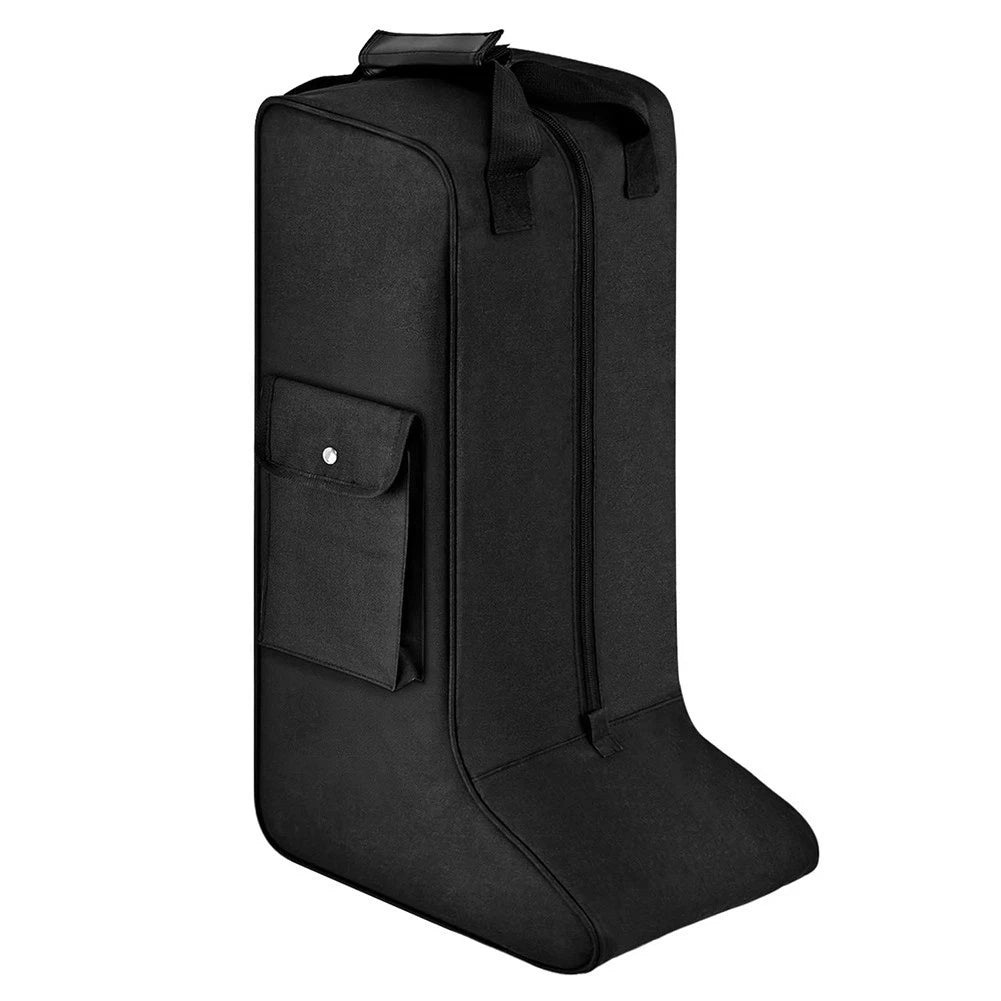 56cm X 33.5cm X 21cm Boot Bag For Horse Riding Boots Black Oxford