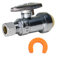 XFITTING 1/2" x 3/8" Push Fit Stop Valve 1 Pack