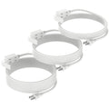 3-Pack (9/12/15FT) Indoor Extension Cord 3-Outlet 2-Prong Plugs 13