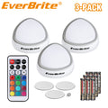 EverBrite 3-Pack Wireless Push Light Tap Light LED Puck Light with 12