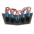 12-24V Dash Panel 4 Rocker Switch For Atv Utv | Built Supply Co