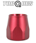 AN -6 (AN6 6AN) Swivel Seal hose fitting socket In Red