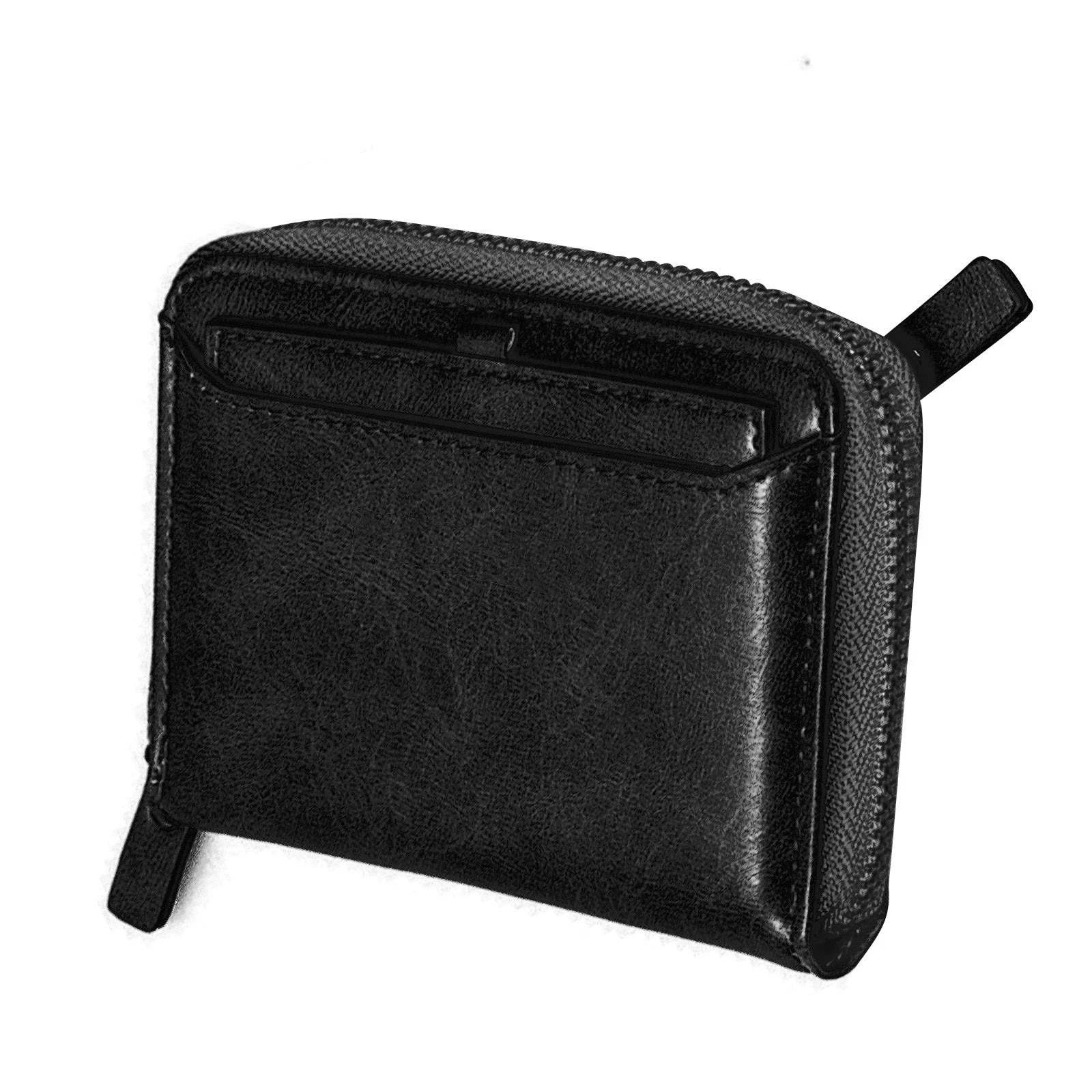Fashion Men's Leather Business Wallet W/ Coins Pocket Zipper Purse