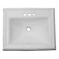 Dugout Rectangular Shaped Drop-in Bathroom Vanity Sink 22-1/2" X