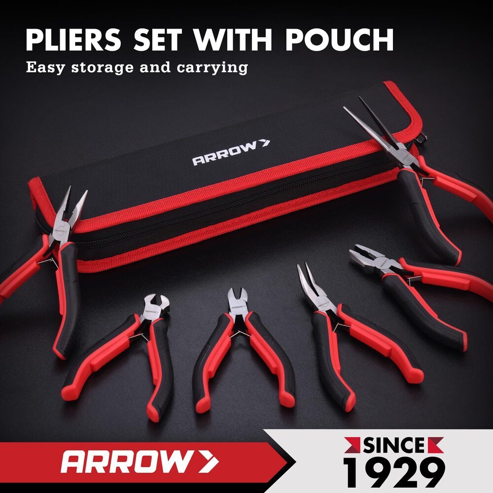 ARROW 6-Piece Mini Pliers Set by ARROW