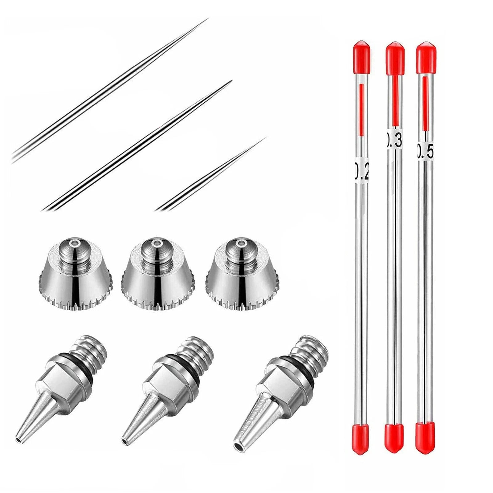 Stainless Steel Airbrush Nozzle Needle Replacement For Airbrushes