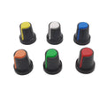 Potentiometer Control Knob for 6MM Shaft Hole Red Blue Yellow Orange