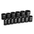 Capri Tools 1/2 In. Drive Shallow Impact Socket Set, 7/16 To 1-1/4