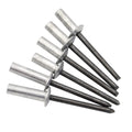 Aluminum Closed End Domed Pop Blind Rivets 1/8" M3.2 Diameter Iso