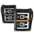 Fit 11-16 Ford F-250 Sd Black Amber Sequential | Built Supply Co