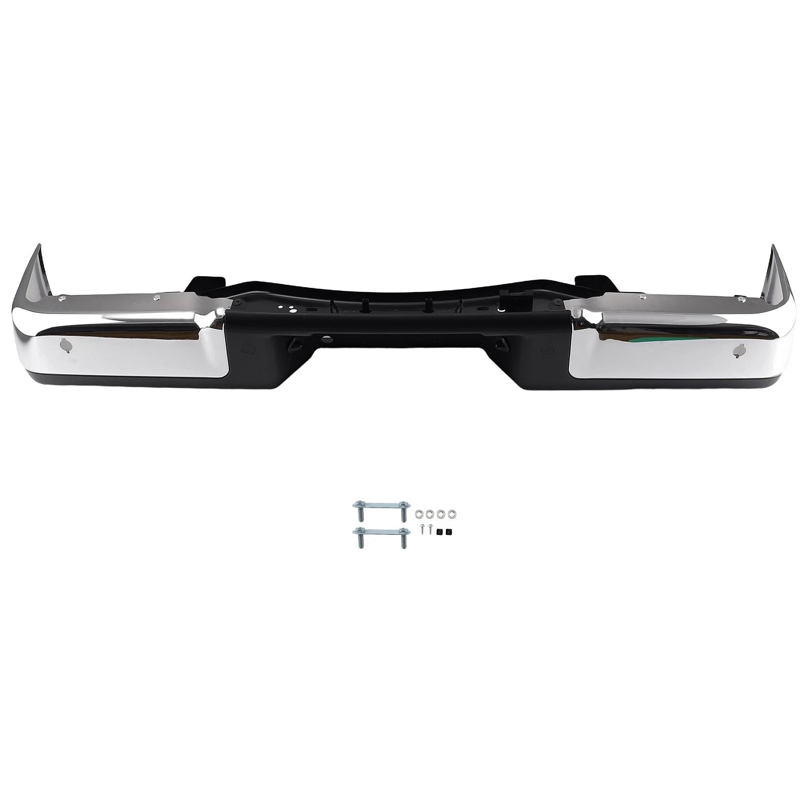 Steel Rear Bumper Chrome Assembly 9L3Z17906A Bolt-On fit for Ford F150 2009-14