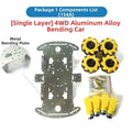4wd Robot Car Chassis Kit With Aluminum Alloy And For Mecanum Wheels