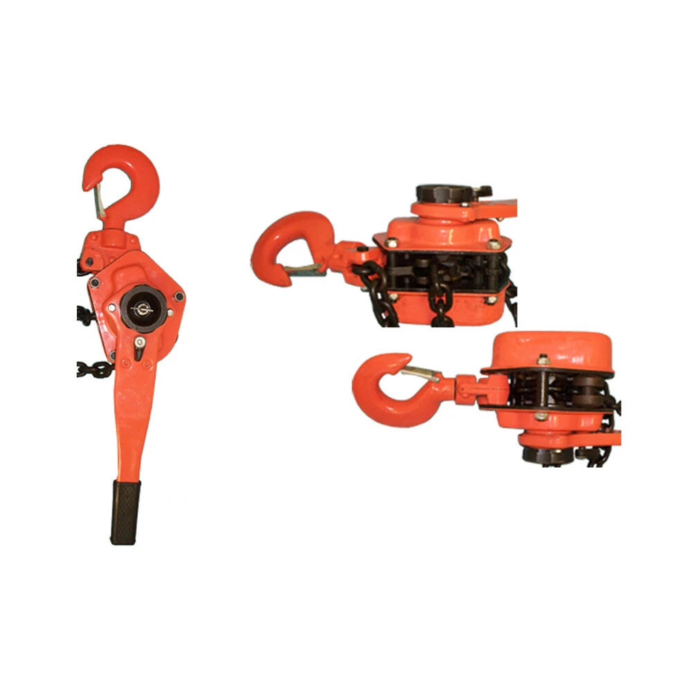 6 Ton Hand Operated Manual Chain Lever Lift Hoist Block Comealong