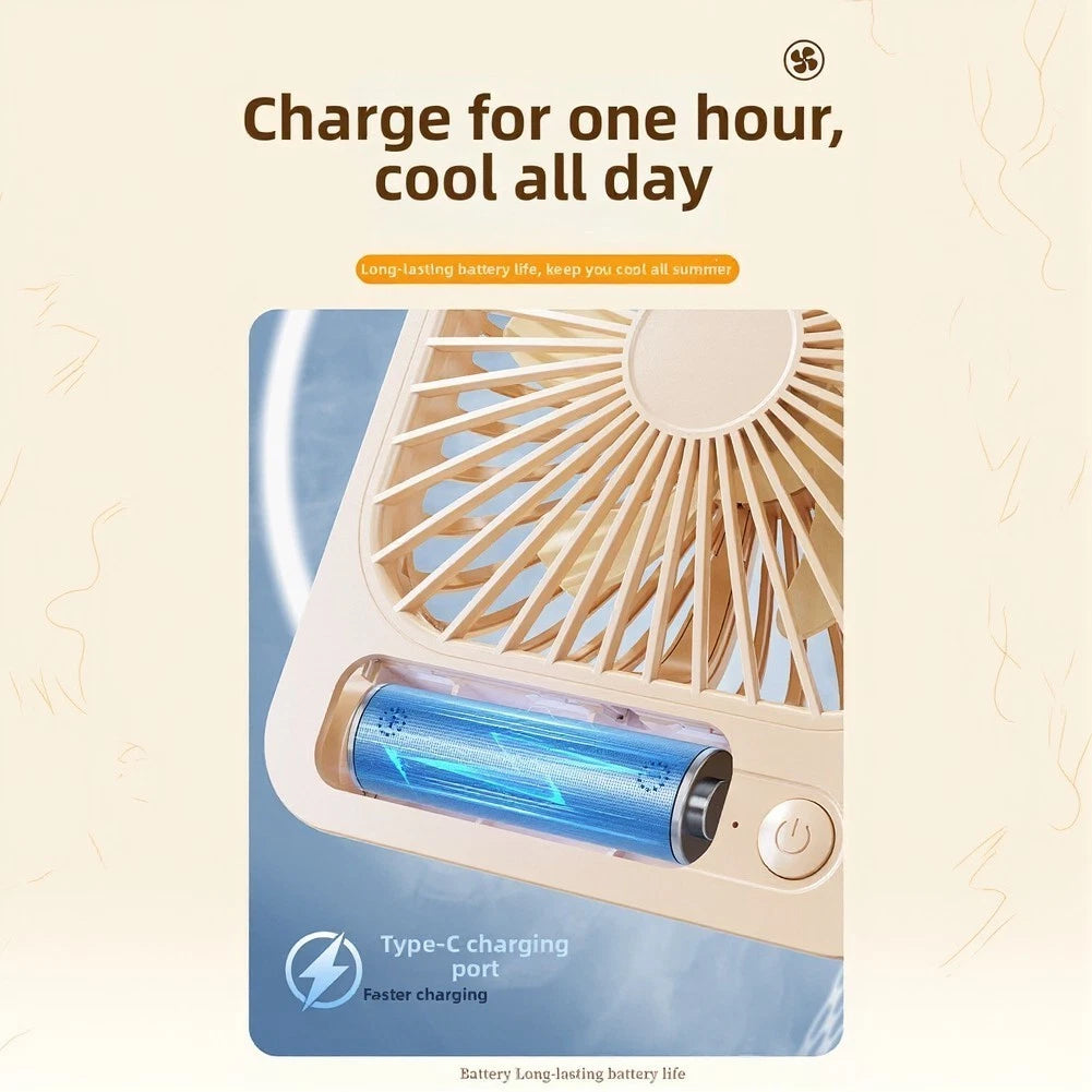 Desktop Fan With Magnetic Base For Office Kitchen Gym Dorm 4 Airflow