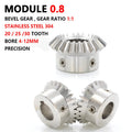 Bevel Gear Stainless Steel Miter Gear 90° Pair