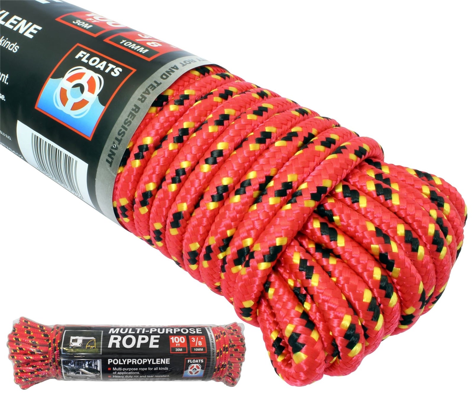 Dekton Utility Diamond Braided Polypropylene Multi Purpose Rope 10mm X 30mOpens 