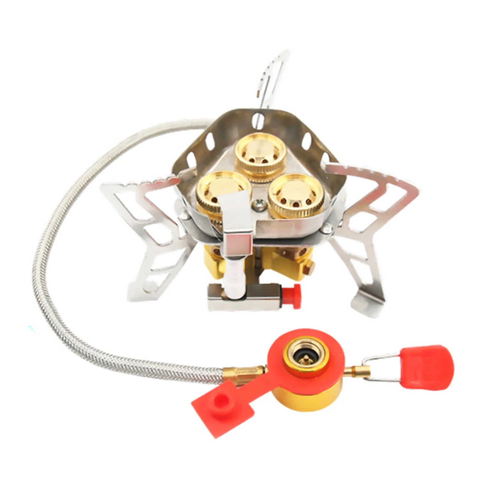 New 6800W Outdoor Tourist Windproof Camping Gas Stove With Piezo