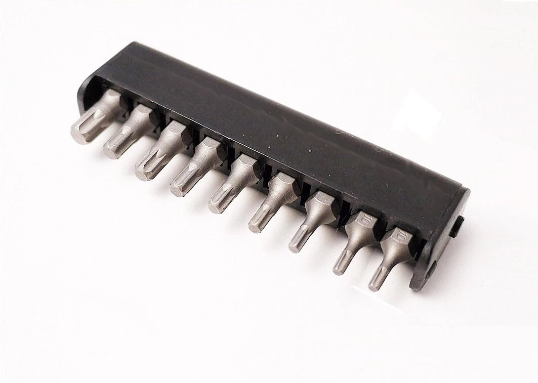 S2 Steel Star Torx Bit 1/4" Shank 25mmL T8-T40 9pc Set