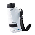 60-120x Pocket Microscope Kids Science Experiment Led Light Portable