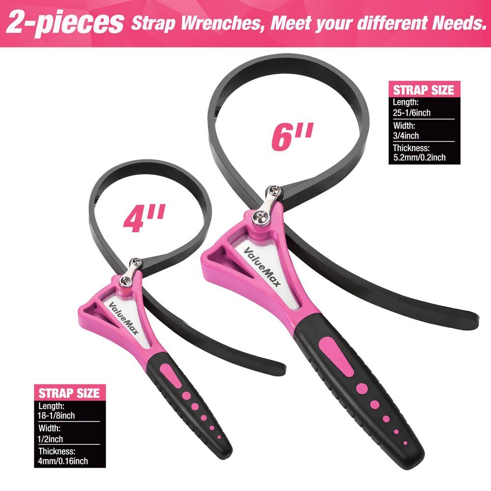 ValueMax 2-Piece Strap Wrench Set by ValueMax