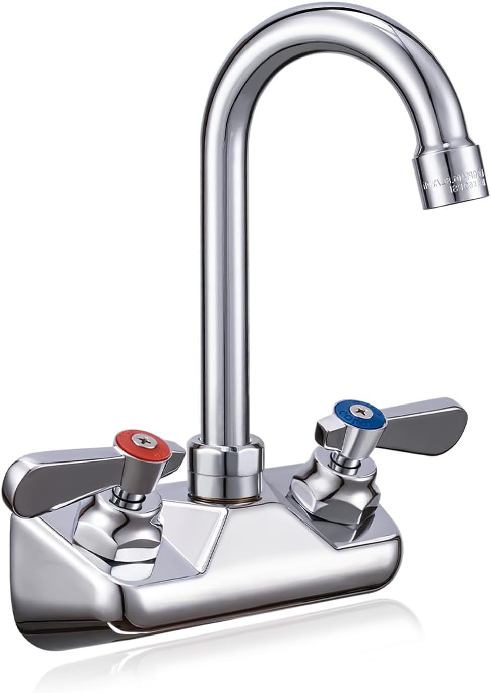 Leak-Free Kitchen Faucet Wall Mount 4" Center, Commercial Sink Faucet