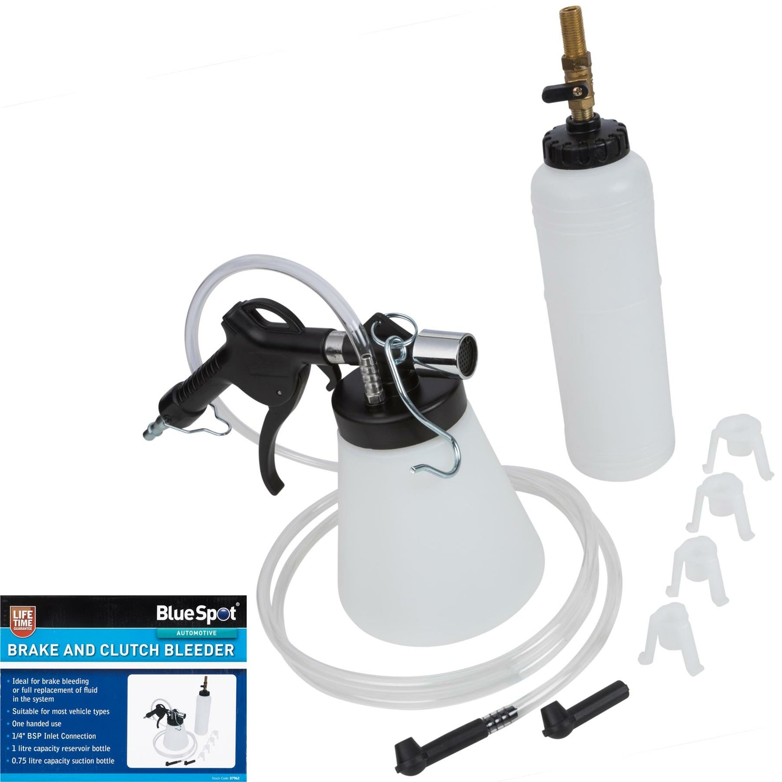 BlueSpot Air Brake Clutch Bleeder Set 1/4" BSP by BlueSpot
