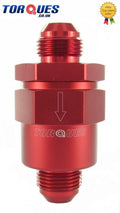 AN -10 (10AN AN 10) Red Anodised Billet Aluminium One Way / Check