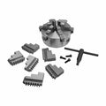 6 Jaw Self Centering Scroll 6" Lathe Chuck Solid Jaws Lathing 12 Jaws