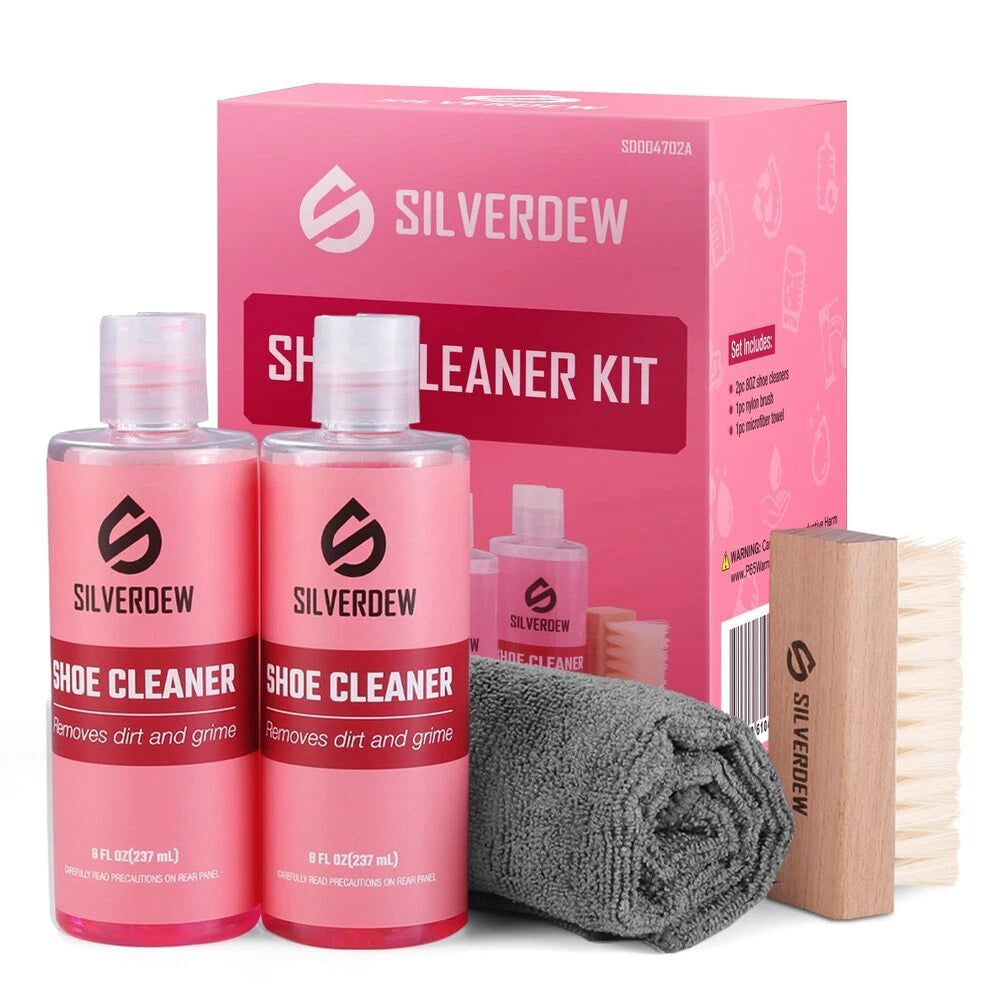 Shoe Cleaning Kit Shoe Cleaner Sneaker Cleaner Nylon Brush Microfiber