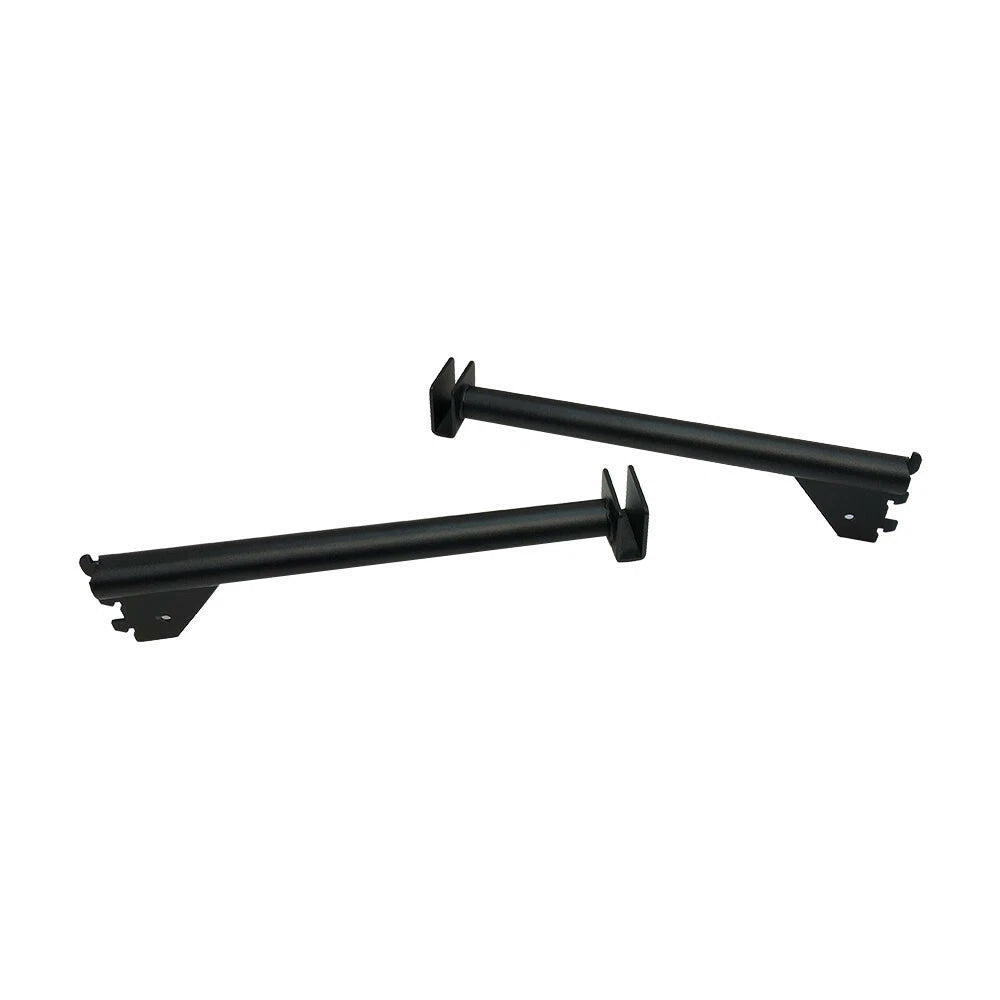 12" Shelf Support Hangrail Bracket Fixture Rack Display System Matte