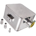 Silver Universal Radiator Coolant Aluminum Tank Bottle Overflow