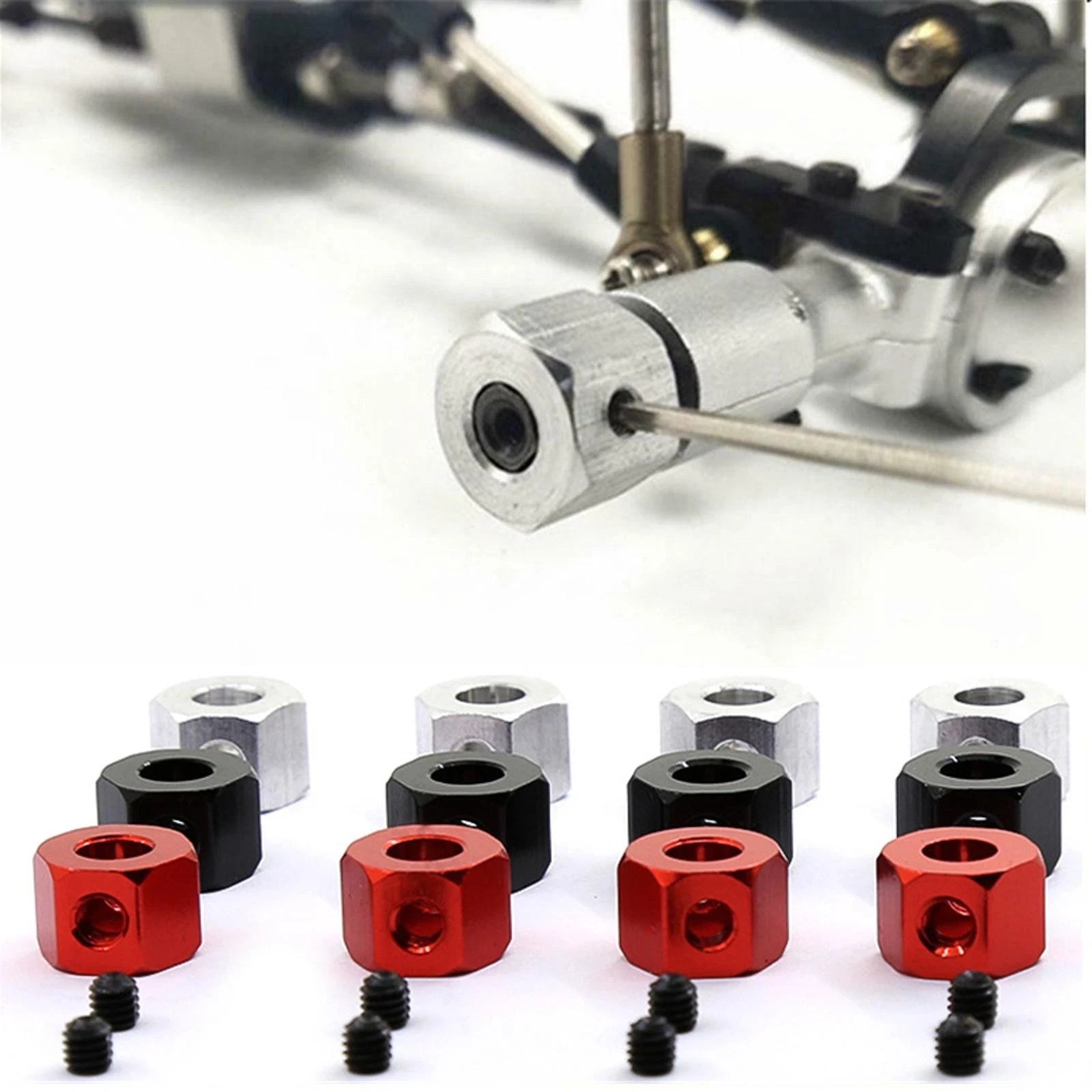 5mm To 12mm Metal Combiner Wheel Hub Hex Adapter For Wpl D12 C14 B14