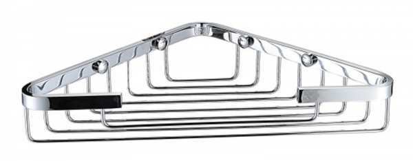 Bristan Corner Wall Mounted Wire Basket - Chrome